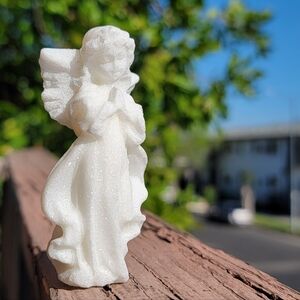 NEW 3.15" WHITE JADE ANGEL